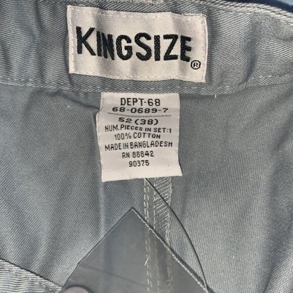 Mens Pleated Front Pants DuPont Teflon Fabric Protector Gray Size 26X33 - Picture 5 of 10